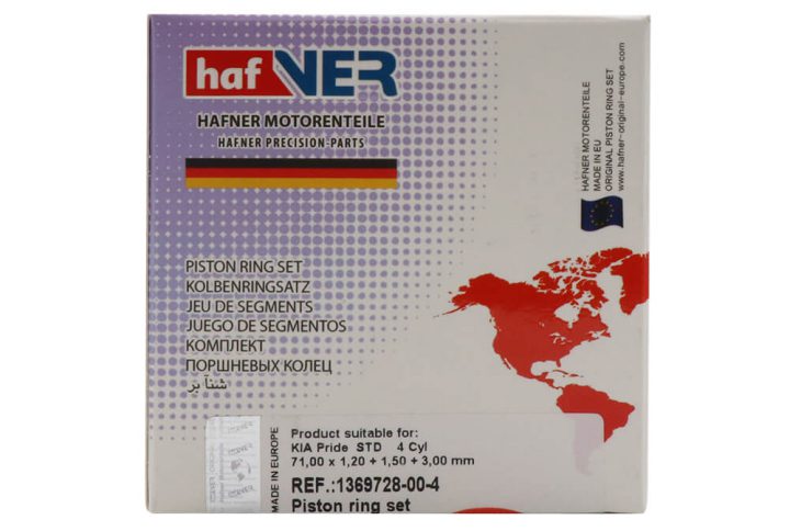 رینگ پیستون پراید استاندارد اورجینال هافنر