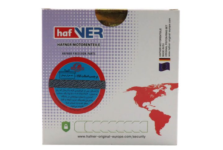 رینگ پیستون پژو 206 تیپ 2 استاندارد هافنر