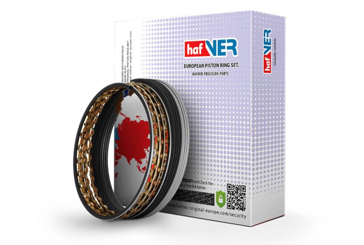 رینگ پیستون پژو 206 تیپ 2 استاندارد هافنر