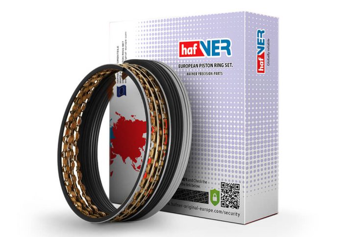 رینگ پیستون پژو 206 تیپ 5 استاندارد هافنر