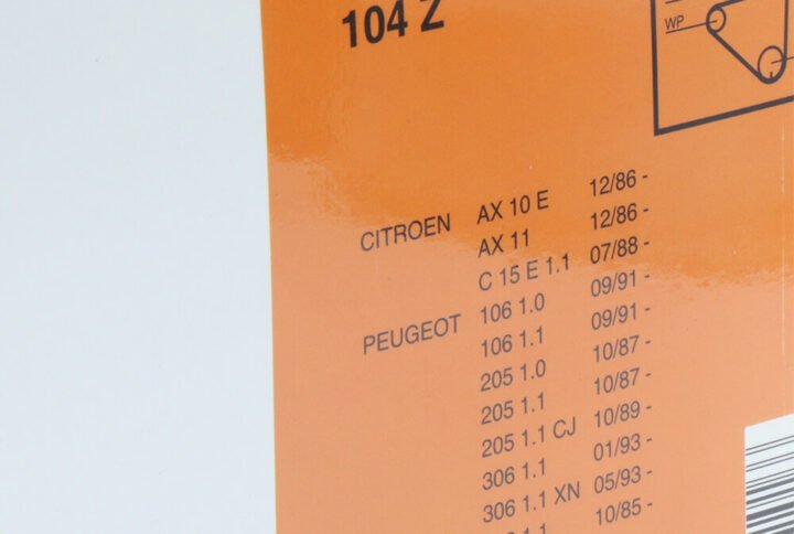 تسمه تایم پژو 206 تیپ 2 رایکاآلتون