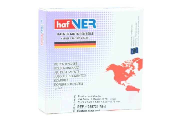 رینگ پیستون پراید تعمیر سوم (75) هافنر